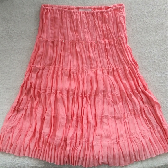 Pink Midi Skirt - Picture 1 of 4